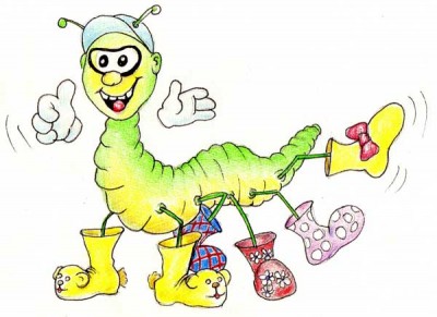 Logo Tausendfüßler - preiswerte Kinderschuhe
